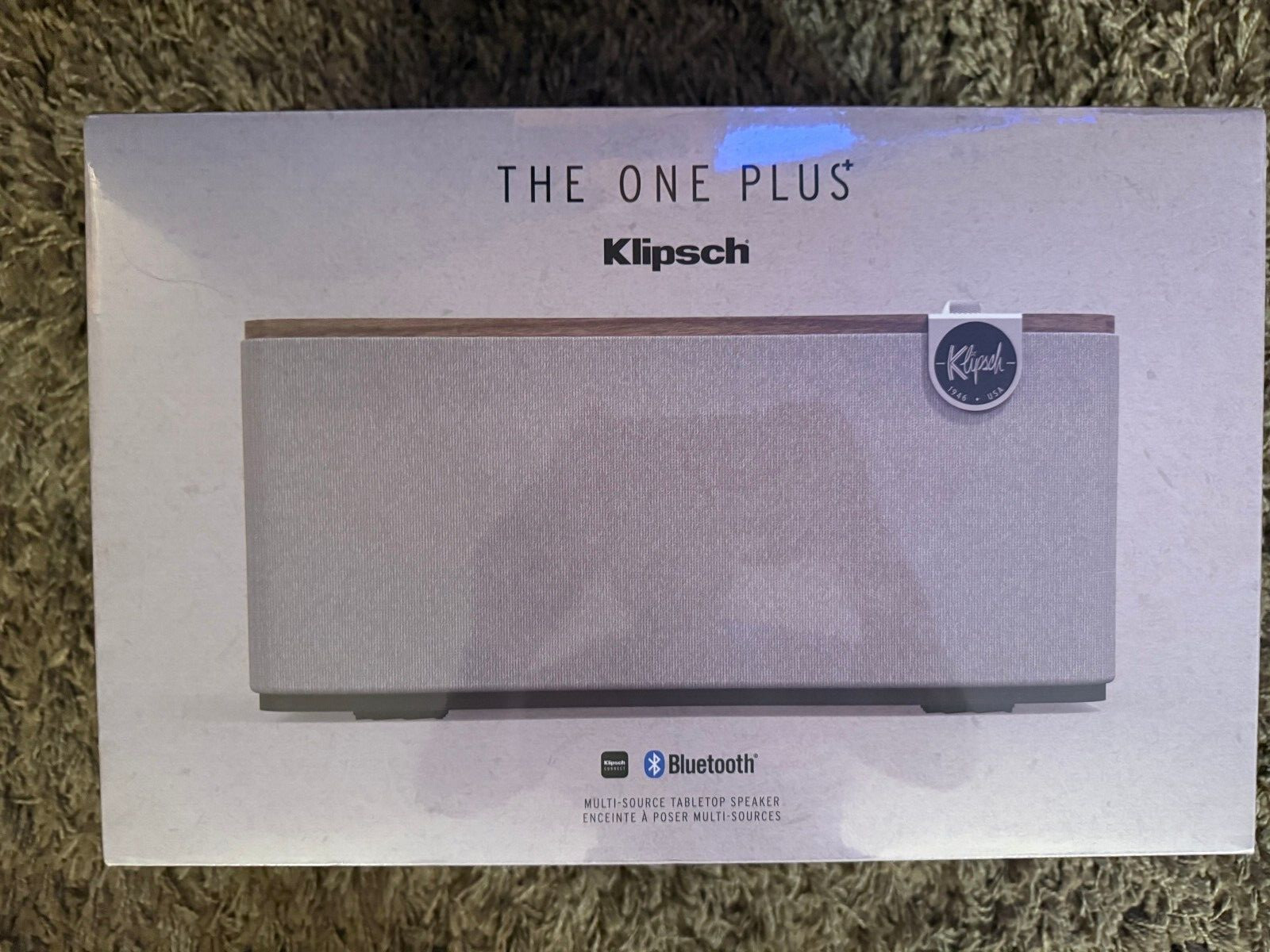 Klipsch The One Plus Premium Bluetooth 5.3 Speaker (Walnut) BRAND NEW & SEALED