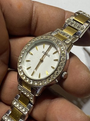 Nice Ladies Dual Tone Fossil FS-2409 Analog Watch | eBay display picture 2
