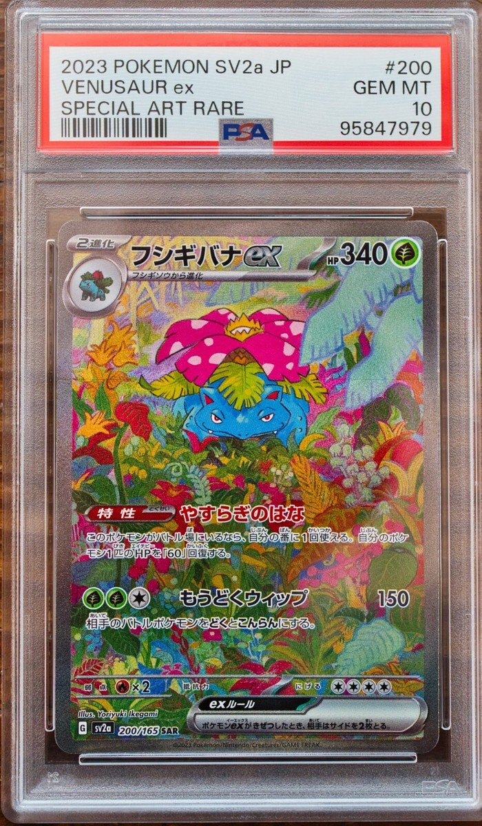 PSA 10 Venusaur Bulbasaur Ivysaur SAR AR SEQ set Japanese sv2a