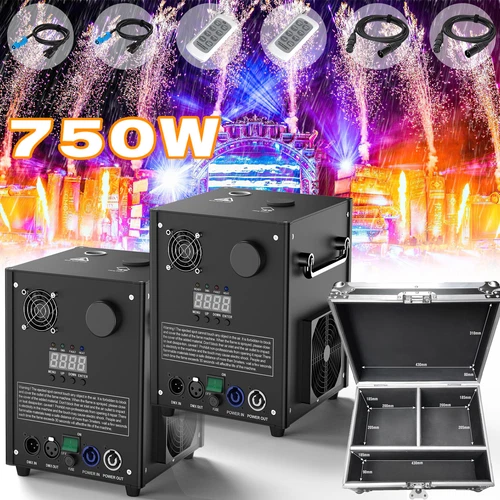 2x Sparkular Funkenmaschine Cold Spark Machine DMX Feuerwerk Party Bühnenlicht - Bild 1 von 29