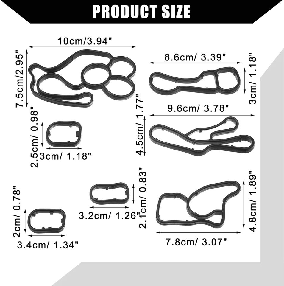 Ölkühler Dichtungssatz Für BMW F50 E90 F30 E91 F10 F11 X1 X3 X4 X5 X6 N47 N57 - Bild 3 von 4