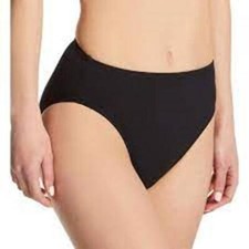 1865 Carmen Marc Valvo Twisted Ties High Waist bikini bottom BLACK size M new