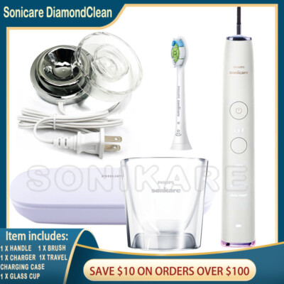 Philips Sonicare HX992W DiamondClean Smart 9300 Toothbrush Set No Box White