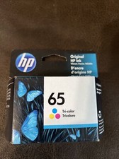 HP 65 Ink Cartridge - Tri-Color Sealed Expires 12-2022