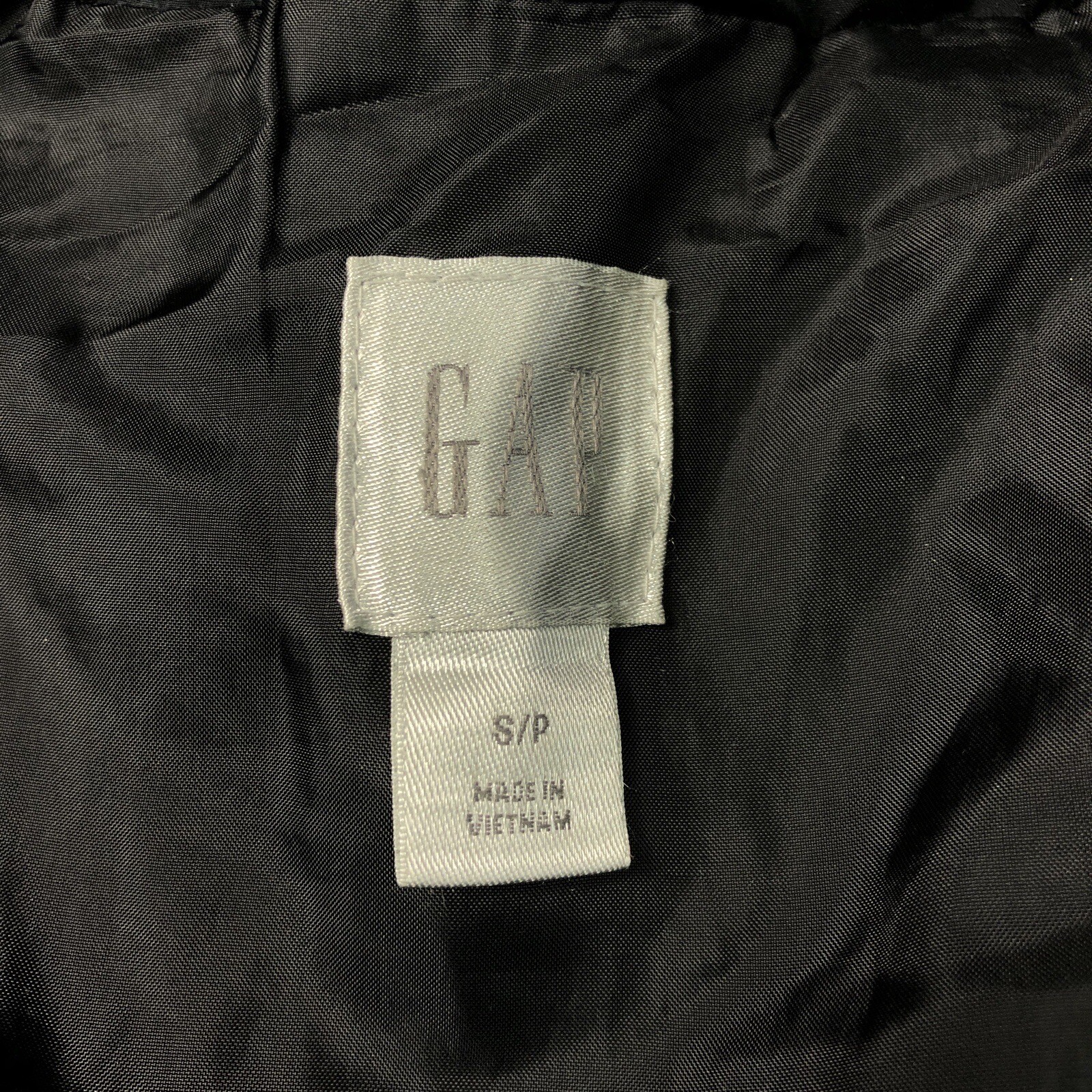 GAP Women's Long Black Hooded Puffer Parka Small Peti… Gem