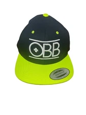 YUPOONG THE CLASSICS SNAPBACK HAT OBB Black Lime