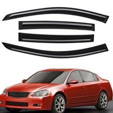 Tape-on Smoke Window Vent Visor Sun Rain Wind Guards For 2002-2006 Nissan Altima Tape-on Smoke Window Vent Visor Sun Rain Wind Guards For 2002-2006 Nissan Altima
