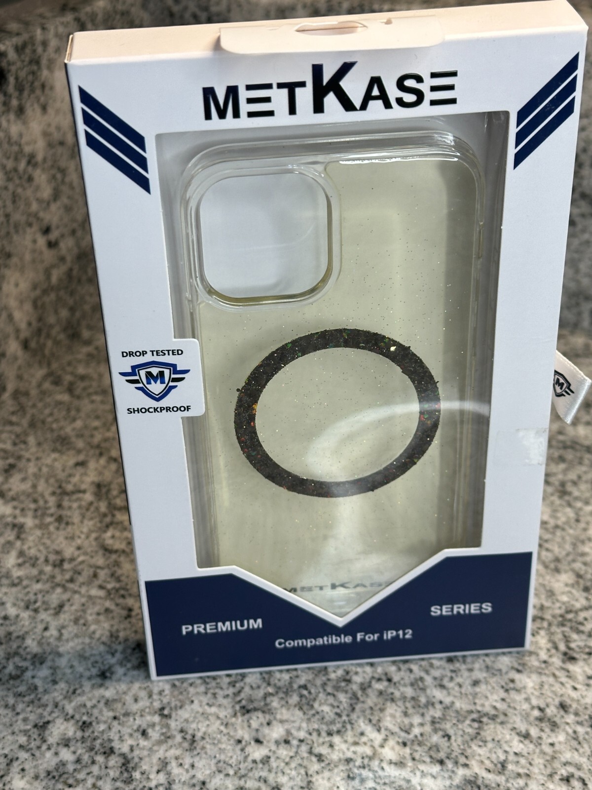 iPhone 12 Premium Clear EPOXY Case with Slide-Out Box by METKASE-image