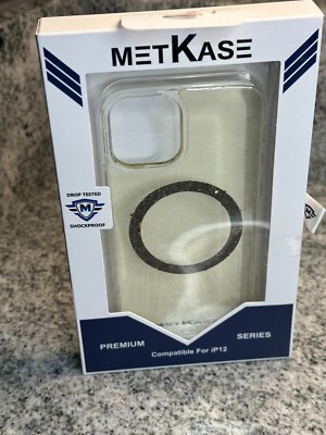 iPhone 12 METKASE Premium Design Case in Slide-Out Box Clear EPOXY