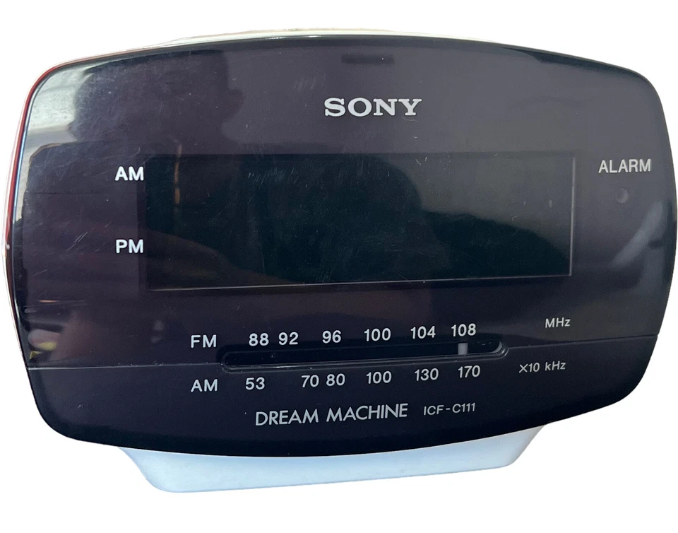 Sony Dream Machine Clock Radio Alarm AM FM Model ICF C111 White - Изображение 2 из 4