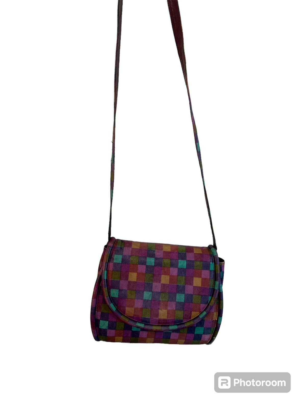 VINTAGE Stuart Weitzman PATCHWORK LEATHER CROSSBO… - image 1