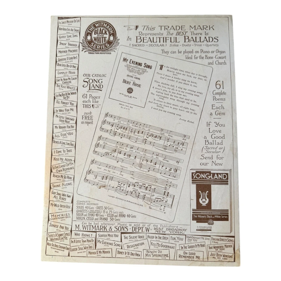 Country Boy Sheet Music Ethel Shutta  Richard Jerome Walter Kent 1934 Ragtime - Image 4 of 4