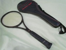 Dunlop Black Max Graphite/Glass Mid-Size 4 1/2 4 Grip Tennis Racket w/ Cover