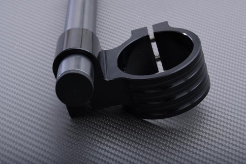 Black-Titan Pair of High Rise Clip-on Handlebars 45mm HONDA CBR 900 RR 1992-1993 - Picture 7 of 10