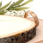 6MM Rose Gold Tungsten Engraved Ring Matt Finish beveled Edge Christmas Gif Ring — photo 4