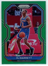 RJ Barrett 2020-21 Panini Prizm Green Prizm #241 New York Knicks