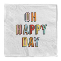 "Serviette \"Happy Day\" Aus Tissue 33 X 33 Cm, 20 StüCk"