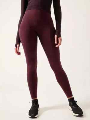 Athleta Altitude Stash Polartec Tight PLUS SIZE 3X Spiced Cabernet  #428836