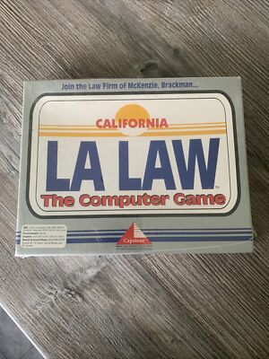 PC IBM 486 La Law The Computer Game Tv Series Neu Sealed Big Box Spiel 1992
