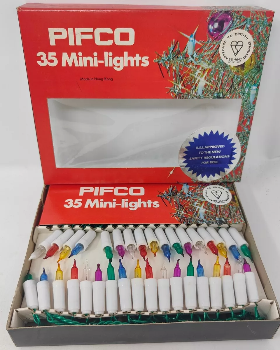 Vintage Pifco 35 Mini Christmas Fairy Lights Boxed eBay