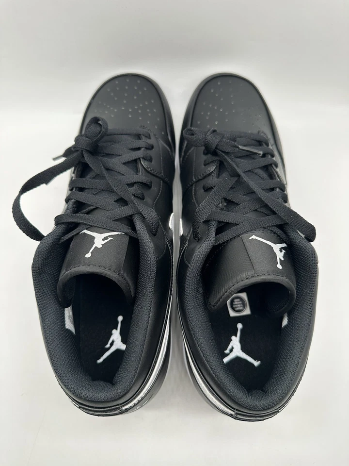 Nike Air Jordan 1 ретро MCS низкий черный белый бейсбольные бутсы CJ8524-011 размер 14 - Изображение 4 из 4