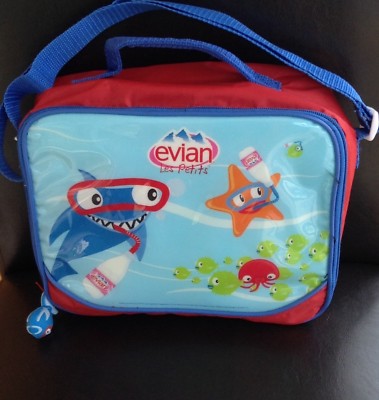 2008 EVIAN WATER Les Petits Childs Lunch Bag Box  Fish Pulls Promotional RARE 