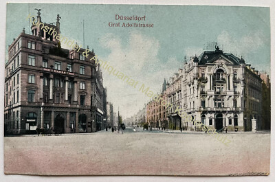 AK Düsseldorf Graf Adolfstrasse und 1910