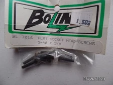 Bolink NOS vintage BL 7016 Flat Socket Head Screws 5-40 x 5/8