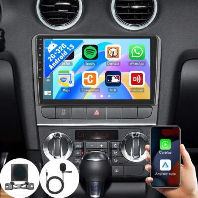 Für Audi A3 S3 RS3 8P 8V Apple Carplay Android 15 Autoradio GPS RDS Navi Kamera
