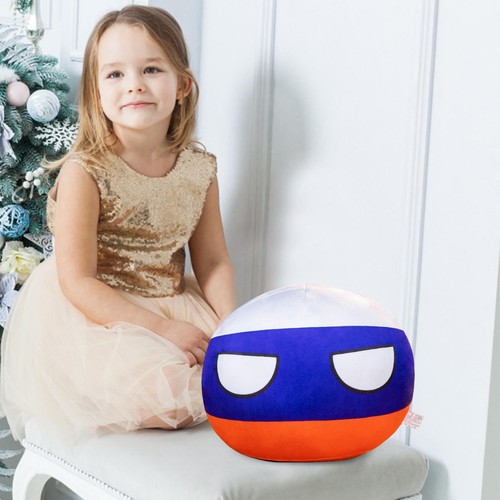 Country Balls Stuffed National Balls Plushies Anime Countryballs Plush Pillow - Foto 10 di 20