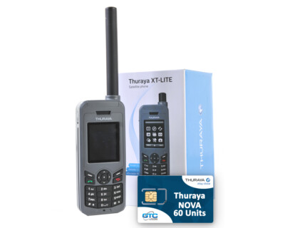 Thuraya XT-LITE Satellitentelefon mit NOVA 60 Gerät / 70 Minuten Simkarte