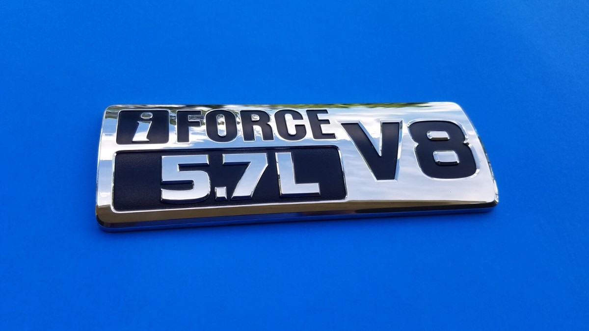 Tundra　イタリア語 2014-2021 TOYOTA TUNDRA IFORCE V8 5.7L SIDE FENDER EMBLEM LOGO