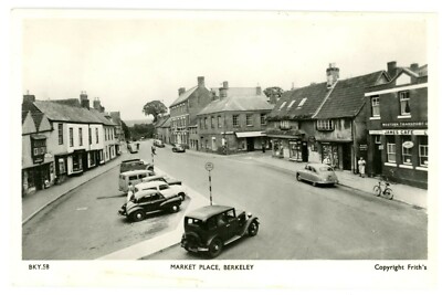 Berkeley England Market Place Street View RPPC Postcard Frith's Series BKY.58