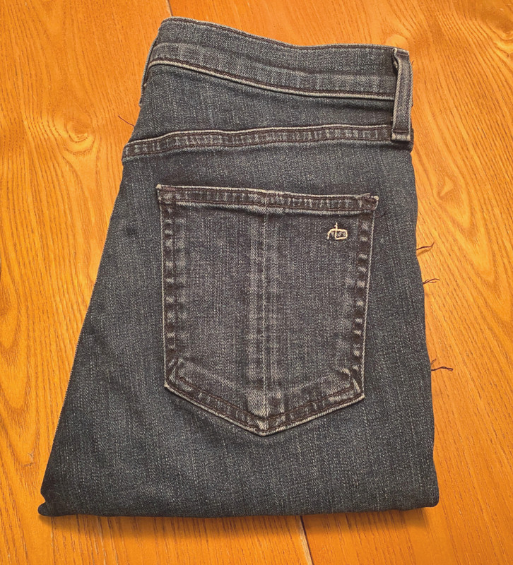 RAG & BONE JEAN Sky High Rise Skinny USA DENIM JEANS Size 29 X 30 EUC