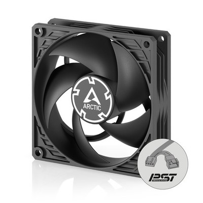 ARCTIC P9 PWM PST CO Lüfter 92 mm Gehäuse  Dauerbetrieb 0dB-Mode Schwarz