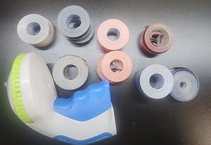 DYMO Organizer Xpress & Labeling Tape Lot Orange Red Black Blue Brown 3/8"