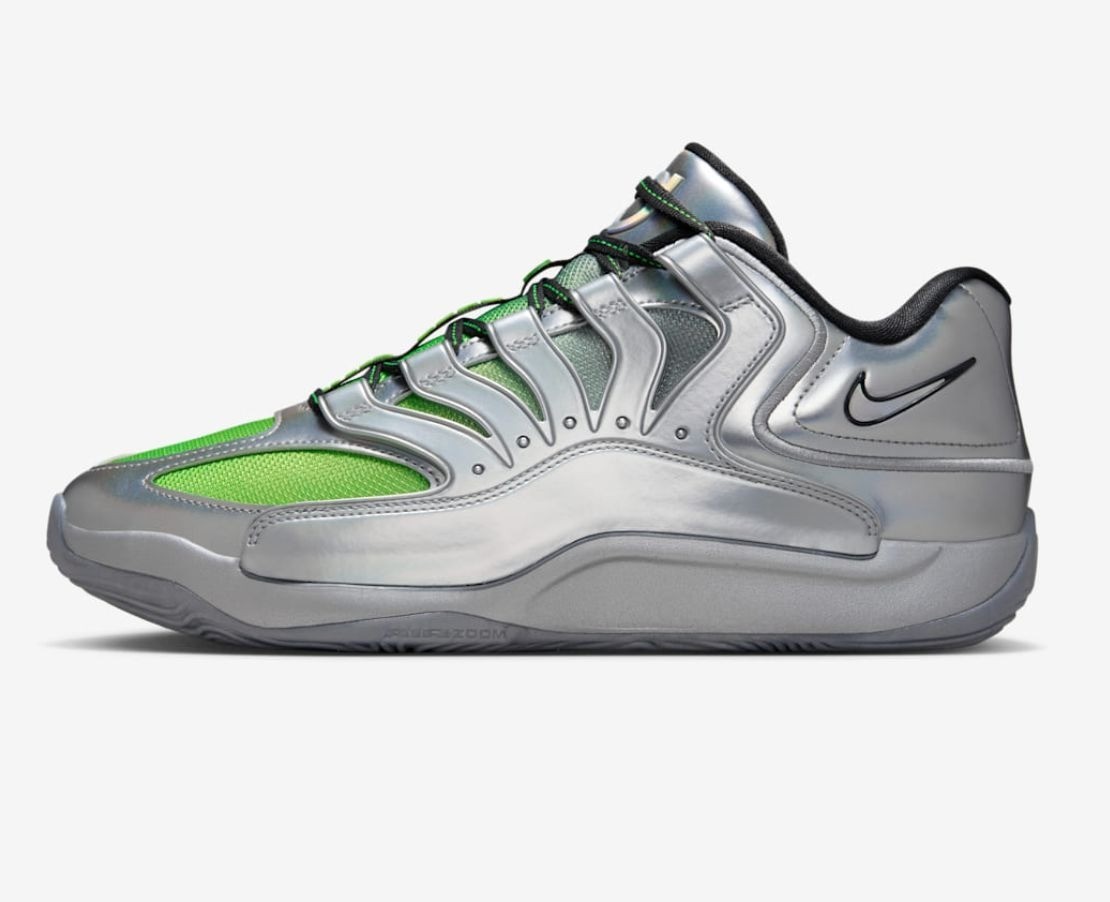 Nike KD Kevin Durant 18 EYBL Basketball Shoes Metallic Silver