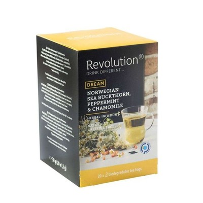 (360,00 EUR / kg) Revolution Tee 20ct - Norwegian Sea Buckthorn, Peppermint & ..