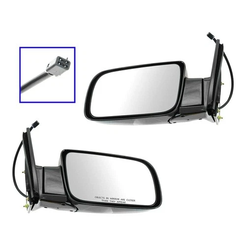 TRQ MRA09095 Power Side View Mirrors For GMC C2500 1988 LH OR Passenger 15764758