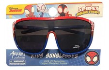 Marvel Spider-Man Disney Junior Shield Sunglasses UVA Impact Resistant