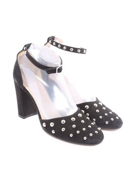 JONAK High Heels Damen Pumps Gr. DE 38 schwarz-silberfarben Casual-Look