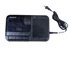 Sony Cassette-Corder TCM-818 Portable Voice Recorder Player Works w/ AC Adapter