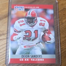 1990 Pro Set Deion Sanders #36 Atlanta Falcons NFL Football Card