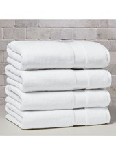 Better Homes Gardens Signature Soft Solid 4 Piece Bath Towel Set,Arctic White
