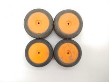 4x Proline Blockade 1/10 4x4 Buggy Off-Road Tires on 12mm Hex DE Racing Wheels