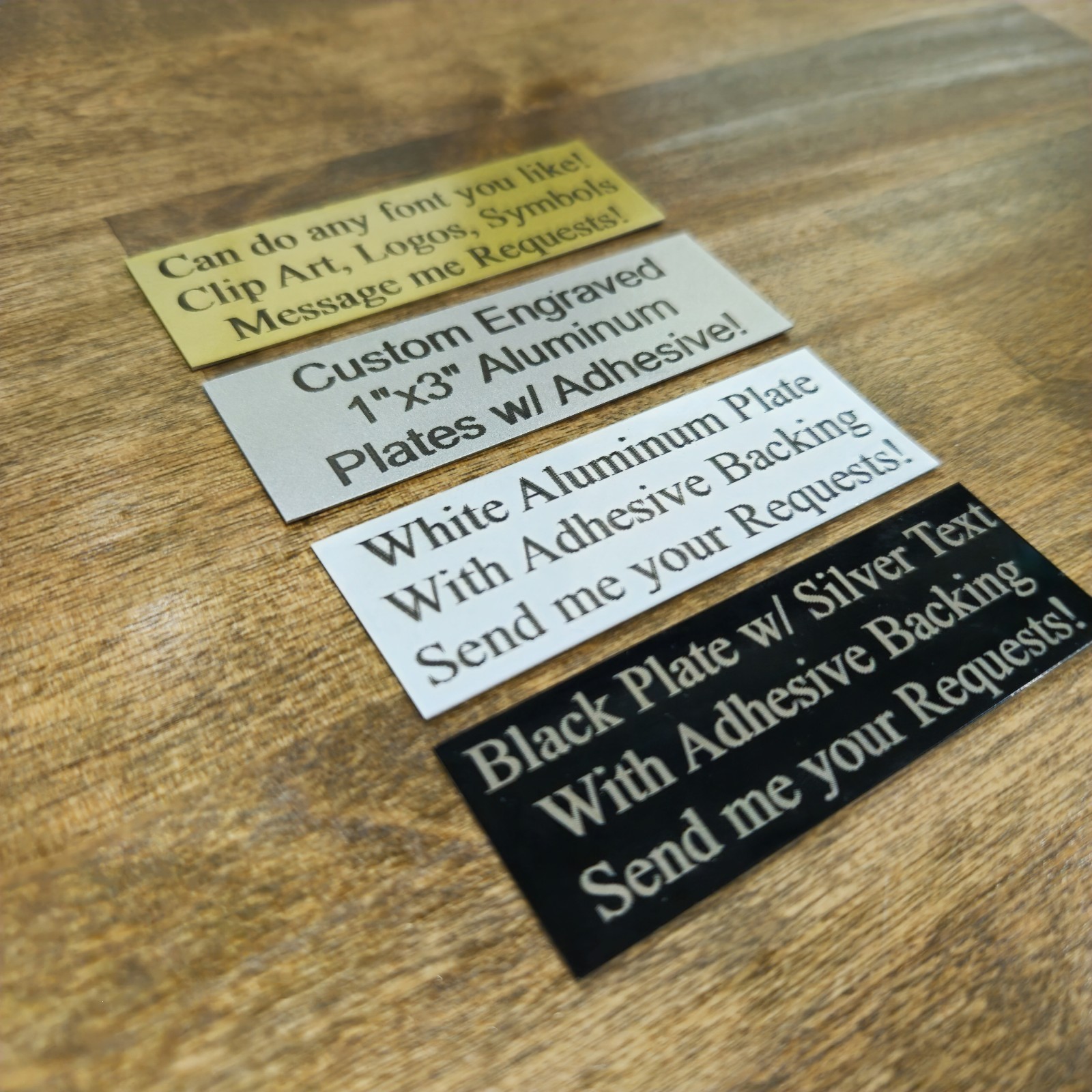 1x3 Custom Aluminum Nameplate Display Case Home Business Decor Sign Outdoor