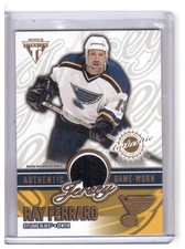 Ray Ferraro 2002-03 Pacific Titanium Game-Worn Jersey Card #57 /1288