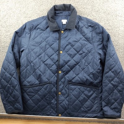 Crewcuts Quilted Jacket Corduroy Collar Blue Boys Size 12-14 Barn Field