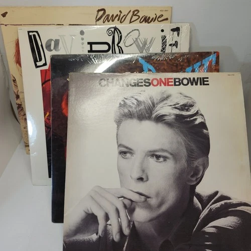 David Bowie Lot 4 LPs: ChangesOne, Lets Dance, NLMD, & Scary Monsters VG+ Vinyl