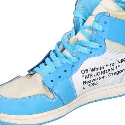 Nike x Off-White AIR JORDAN 1 POWDER BLUE UNC AQ0818-148 SNEAKERS
